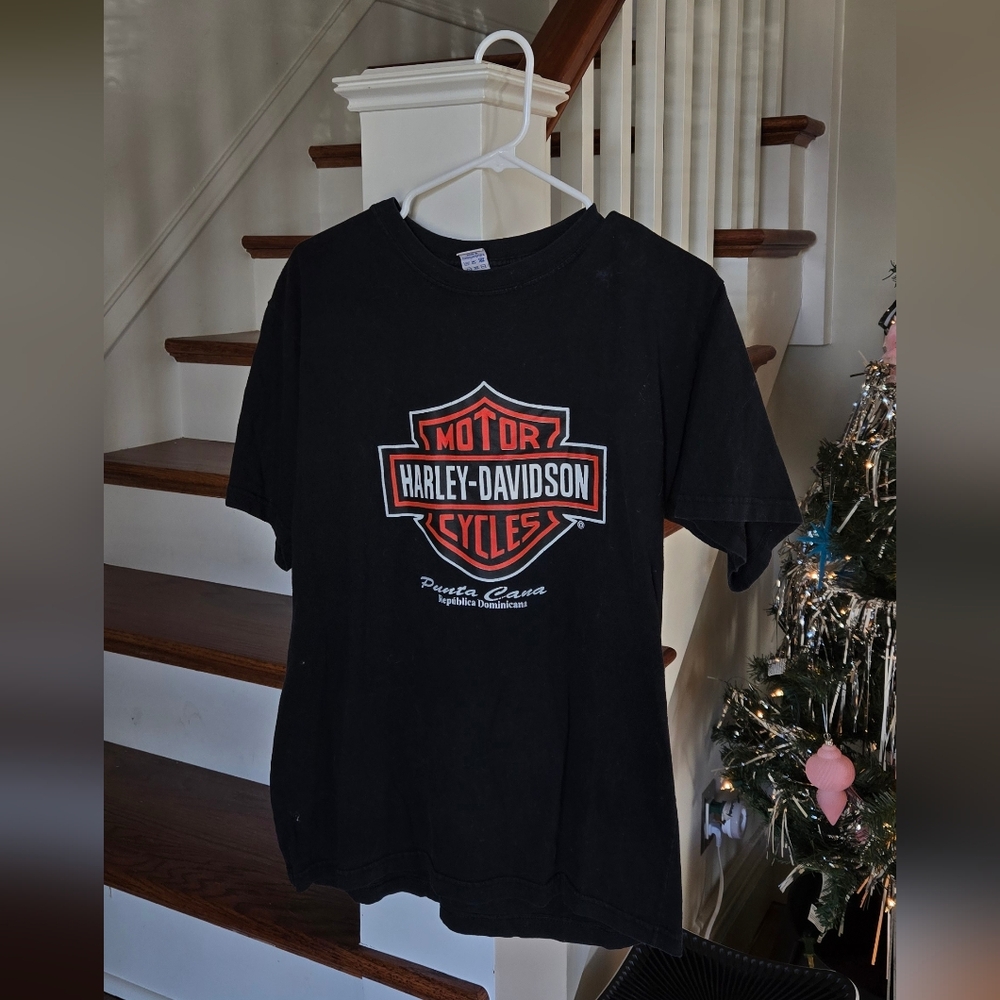 Harley-Davidson XL Black Vintage Logo Tee